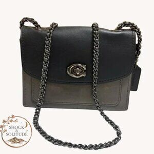 Coach Parker 18 Crossbody | Purple Interior | Refined Calf Leather | Retail:$395